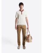 Slack uni en coton caramel