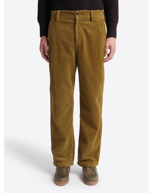 Slack en velours côtelé - L'atelier vert olive