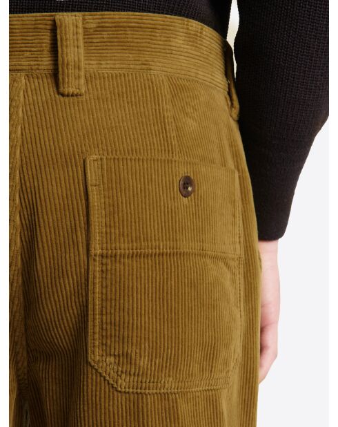 Slack en velours côtelé - L'atelier vert olive