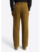 Slack en velours côtelé - L'atelier vert olive