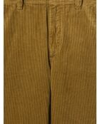 Slack en velours côtelé - L'atelier vert olive