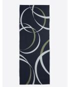 Echarpe à motif dark saphir - 180x70 cm