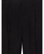 Slack chiné taille semi-élastiquée noir