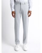 Slack faux-uni taille semi-élastiquée gris chiné moyen