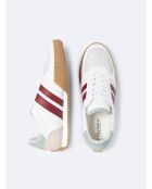 Baskets bi-matière blanches