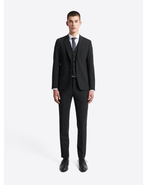Veste de costume infroissable noire
