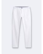 Chino slim en coton uni blanc