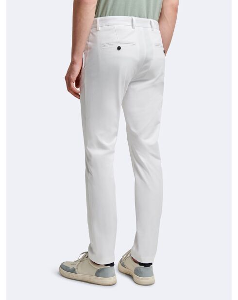 Chino slim en coton uni blanc