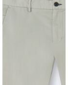 Slack en coton stretch vert doux