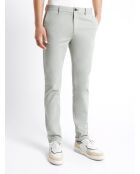 Slack en coton stretch vert doux