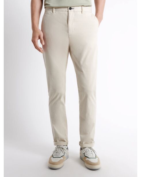 Slack slim en coton bio mastic