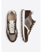 Baskets bi-matière chocolat