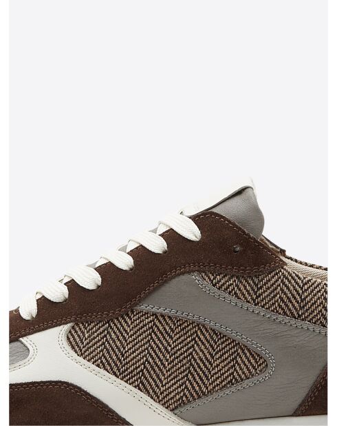 Baskets bi-matière chocolat