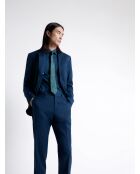 Veste de costume regular en laine bleu outremer