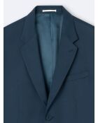 Veste de costume regular en laine bleu outremer