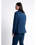 Veste de costume regular en laine bleu outremer