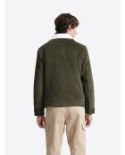 Blouson en velours côtelé 100% coton vert