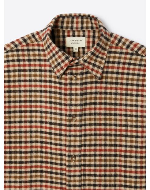 Chemise à carreaux en coton - L'atelier ivoire