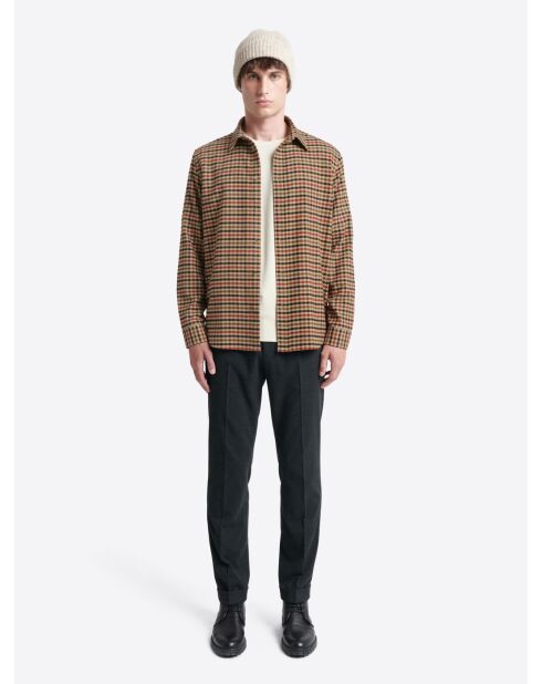 Chemise à carreaux en coton - L'atelier ivoire