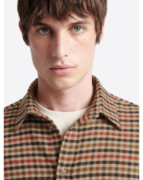 Chemise à carreaux en coton - L'atelier ivoire