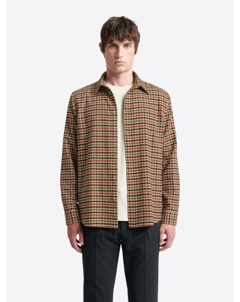 Chemise à carreaux en coton - L'atelier ivoire