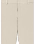 Slack taille élastiquée beige doux