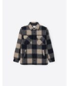 Surchemise à carreaux regular bleu marine