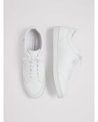 Baskets en cuir éco-responsable blanches