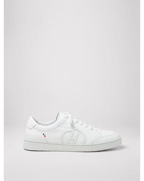 Baskets en cuir éco-responsable blanches