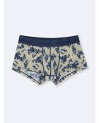 Shorty fleuri vert lichen