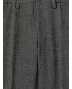 Slack chiné contenant de la viscose gris chiné moyen