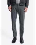 Slack chiné contenant de la viscose gris chiné moyen