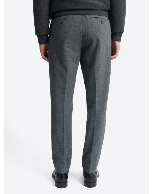 Slack chiné contenant de la viscose gris chiné moyen