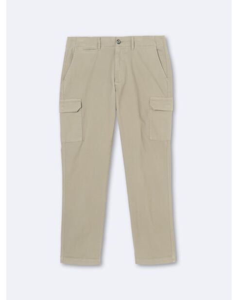 Slack en coton mélangé esprit cargo kaki