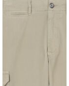 Slack en coton mélangé esprit cargo kaki