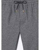 Slack chiné taille élastique gris chiné clair