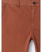 Slack slim en coton bio orange vintage