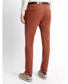 Slack slim en coton bio orange vintage