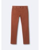 Slack slim en coton bio orange vintage