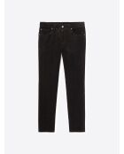 Jean couleur regular en coton noir
