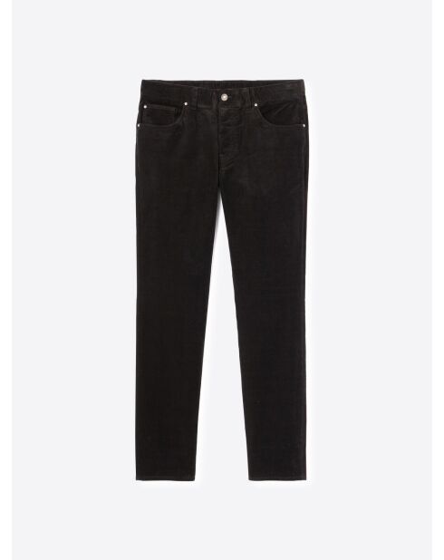 Jean couleur regular en coton noir