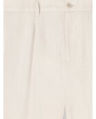 Slack armuré en Coton & Lin beige clair