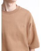 Sweat manches courtes - L'atelier marron ours