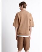 Sweat manches courtes - L'atelier marron ours