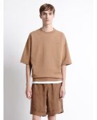 Sweat manches courtes - L'atelier marron ours