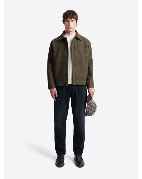 Surchemise regular - ligne L'atelier vert mousse