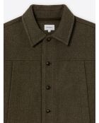 Surchemise regular - ligne L'atelier vert mousse