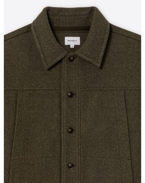 Surchemise regular - ligne L'atelier vert mousse