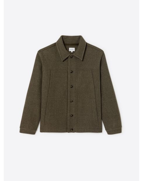 Surchemise regular - ligne L'atelier vert mousse