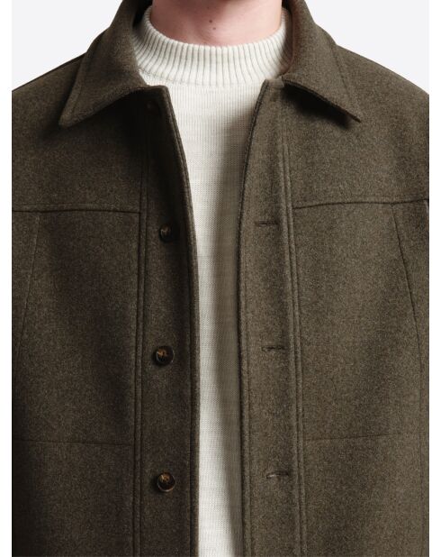 Surchemise regular - ligne L'atelier vert mousse